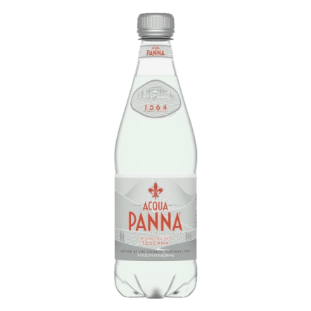 Acqua Panna Natural Mineral Water GLASS (Crown Cap) 500ml/bottle (24 bottles per carton)