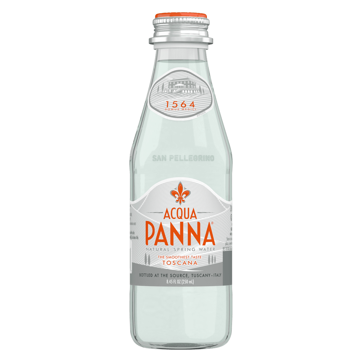 Acqua Panna Natural Mineral Water GLASS (Stelvin Cap) 250ml/bottle (24 bottles per carton)