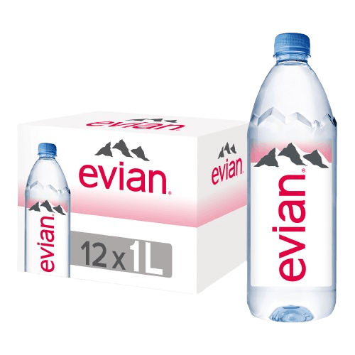 Evian Mineral Water 1L (12 bottles per carton)