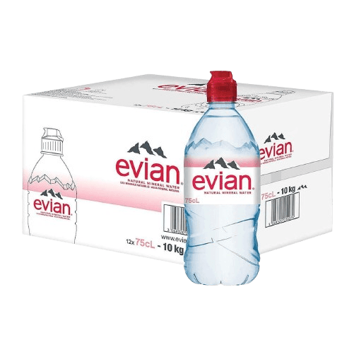 Evian Mineral Water 750ml PLASTIC (12 bottles per carton)