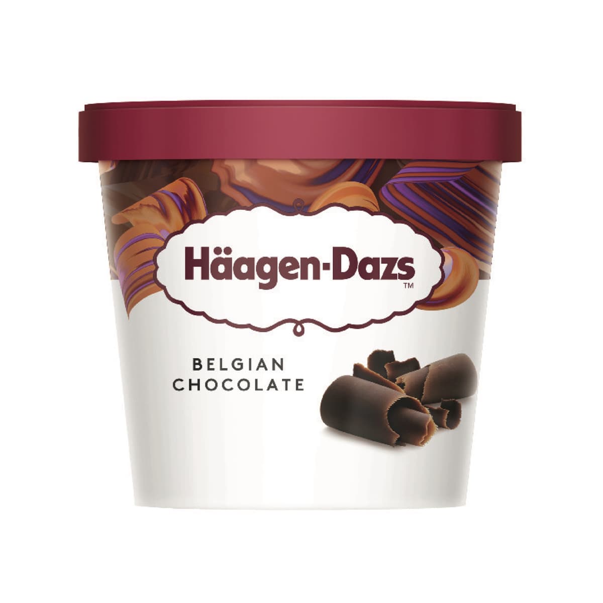 Häagen-Dazs Belgian Chocolate Ice Cream 100ml/Mini Cup (12 cups per carton) Imported from France GBA P.Code: HD2101