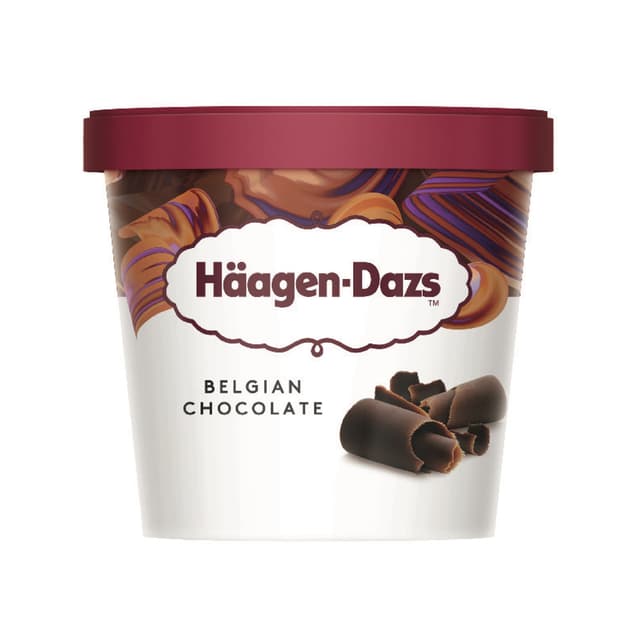 Häagen-Dazs Belgian Chocolate Ice Cream 100ml/Mini Cup (12 cups per carton) Imported from France GBA P.Code: HD2101