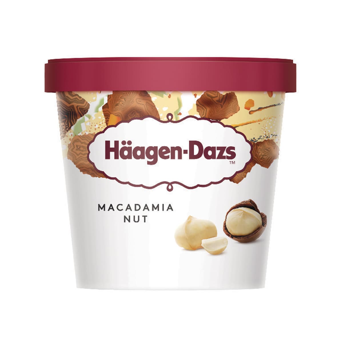 Häagen-Dazs Macadamia Nut Ice Cream 100ml/Mini Cup (12 cups per carton) Imported from France GBA P.Code: HD2104