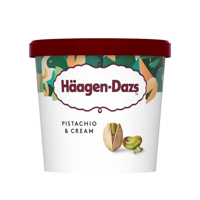 Häagen-Dazs Pistachio & Cream Ice Cream 100ml/Mini Cup (12 cups per carton) Imported from France GBA P.Code: HD2119