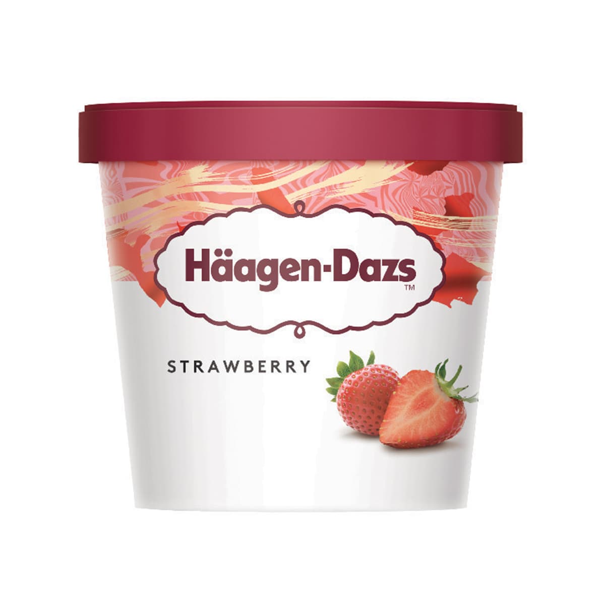 Häagen-Dazs Strawberry Ice Cream 100ml/Mini Cup (12 cups per carton) Imported from France GBA P.Code: HD2005 GBA P.Code: HD2105