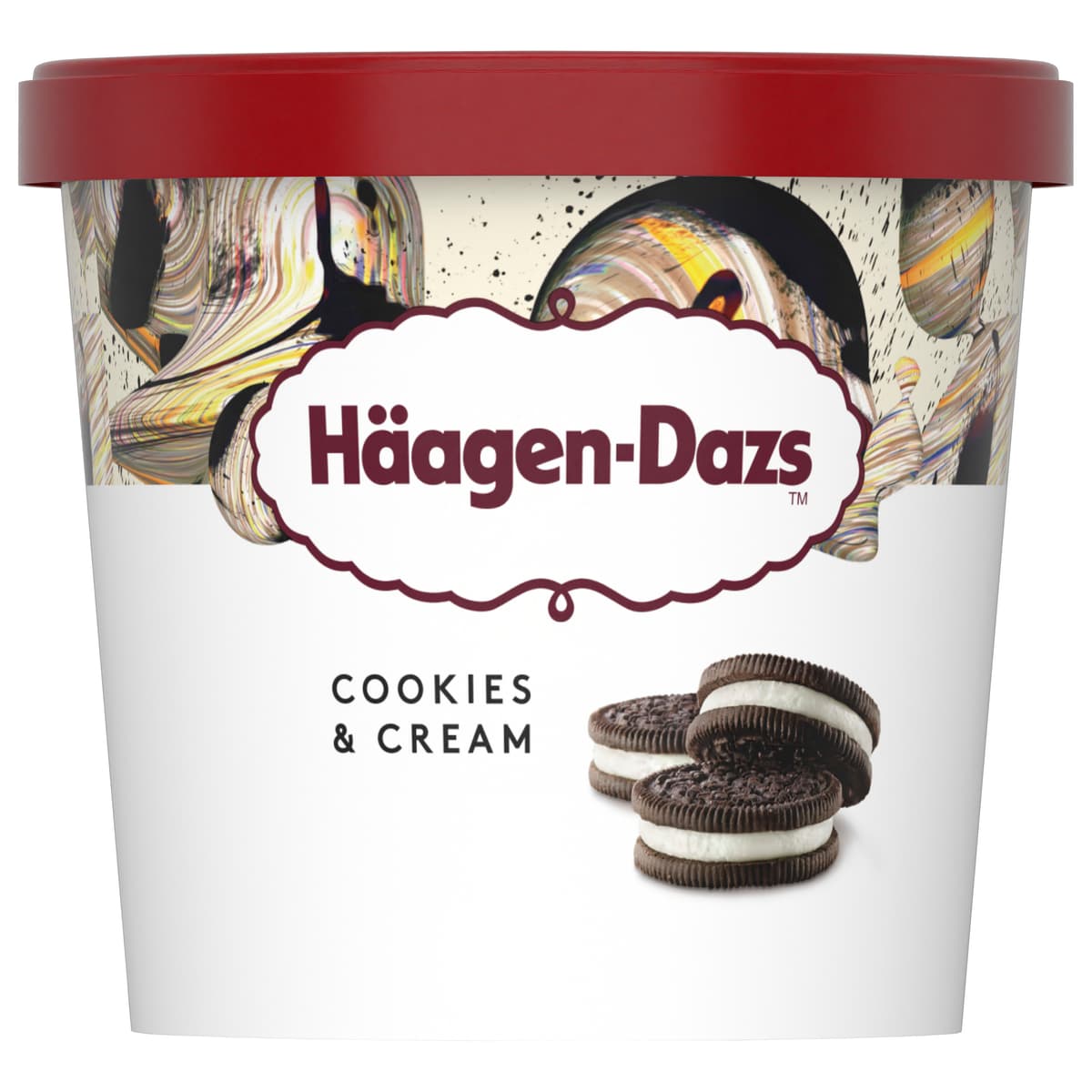 Häagen-Dazs Cookies & Cream Ice Cream 100ml/Mini Cup (12 cups per carton) Imported from France GBA P.Code: HD2110