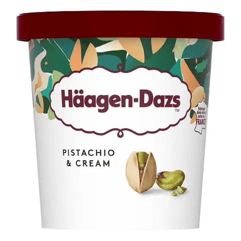 Häagen-Dazs Pistachio & Cream Ice Cream 420ml/Pint (8 pints per carton) Imported from France GBA P.Code: HD1033