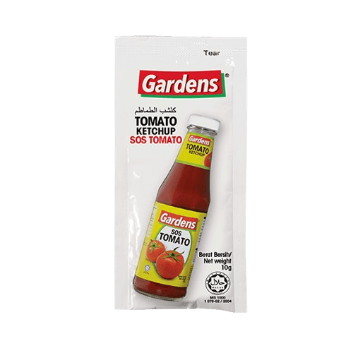 Gardens Tomato Ketchup Sachet 9g/sachet (1500 sachets per carton)