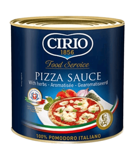 Cirio Pizza Sauce With Spices Tr 2.55kg/tin (6 tins per carton)