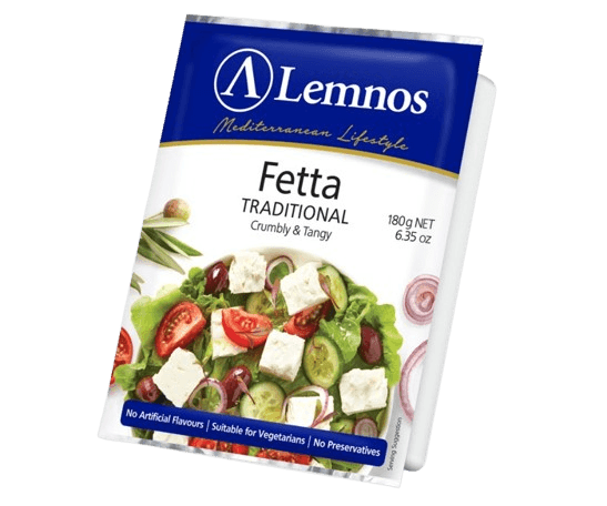 Lemnos Fetta Traditional 180g/pack (12 packs per carton)