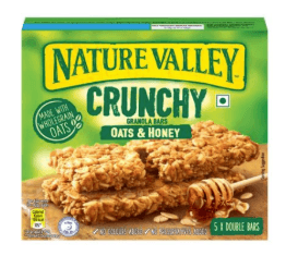 NATURE VALLEY Crunchy Bars - Oats & Honey 210gm/Box (12 boxes per carton) Imported from United States GBA P.Code: NV2001