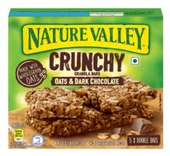 NATURE VALLEY Crunchy Bars - Oats & Dark Chocolate 210gm/Box(12 boxes per carton) Imported from United StatesGBA P.Code: NV2002