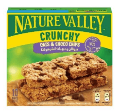 NATURE VALLEY Crunchy Bars - Choco Chips 210gm/Box(12 boxes per carton) Imported from United StatesGBA P.Code: NV2007