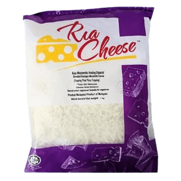 Ria Cheese Shredded Mozzarella 1kg/pack (10 packs per carton)