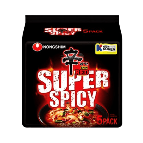 NONG SHIM Shin Super Spicy Ramyun 120gm/pack (40 packs per carton) MADE IN KOREA - GBA P.Code: NS11008