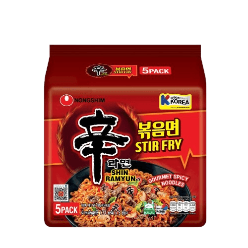 NONG SHIM Shin Stir Fry Ramyun 135gm/pack (40 packs per carton) MADE IN KOREA - GBA P.Code: NS11010