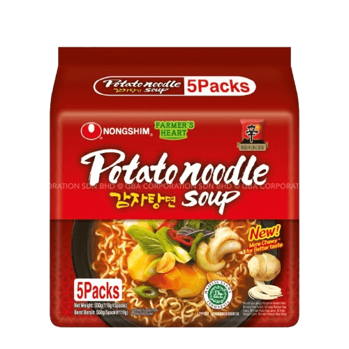 NONG SHIM Potato Ramyun 120gm/pack (40 packs per carton) MADE IN KOREA - GBA P.Code: NS51003