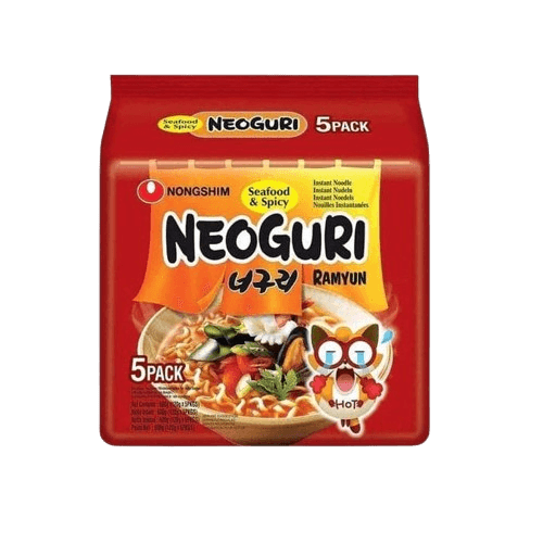 NONG SHIM Neoguri Ramyun (Spicy) 120gm/pack (40 packs per carton) MADE IN KOREA - GBA P.Code: NS11016