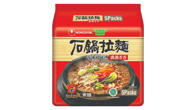 NONG SHIM Claypot Ramyun 120gm/pack (40 packs per carton) MADE IN KOREA - GBA P.Code: NS51002