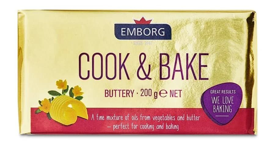 Emborg cook and bake 200gm x 20 packs (sold per carton)