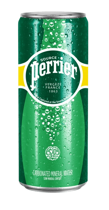 Perrier Sparkling Mineral Water Slim Can 35 x 250ml (sold per carton)