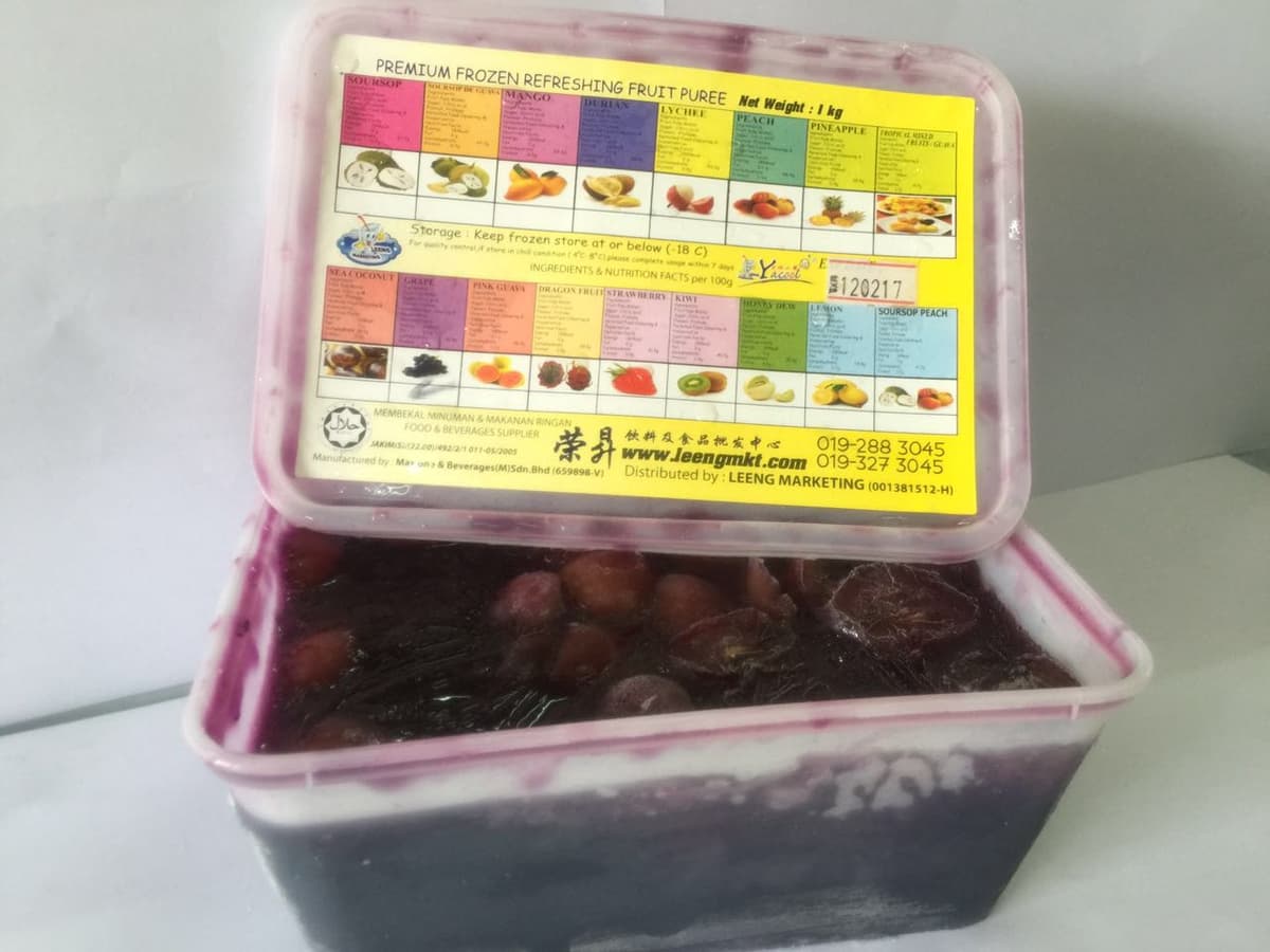 Fruit Puree - Grape 1kg/box