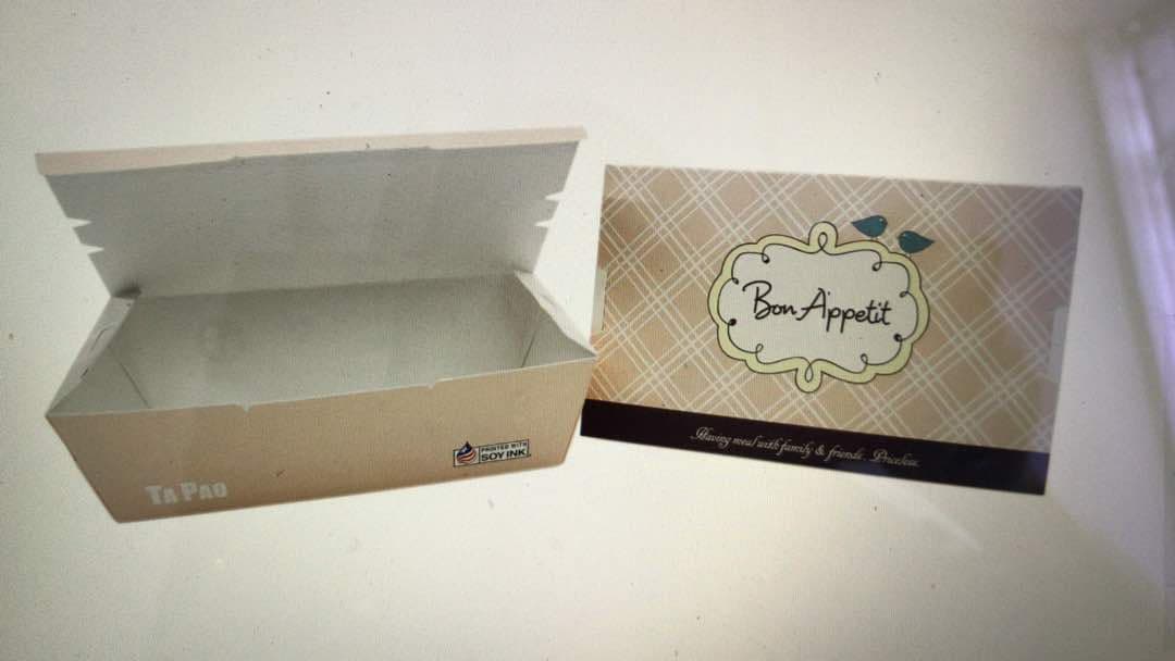 Single Compartment Lunch Box 160x90x50 - Bon Appetit (300 boxes per carton)