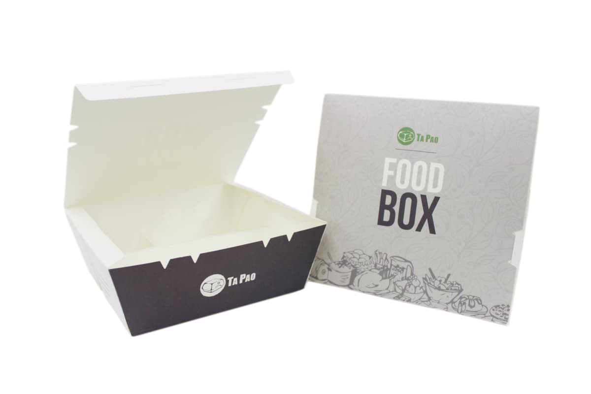 Triple Compartment Paper Lunch Box 150x140x63 - Food Box (200 boxes per carton)