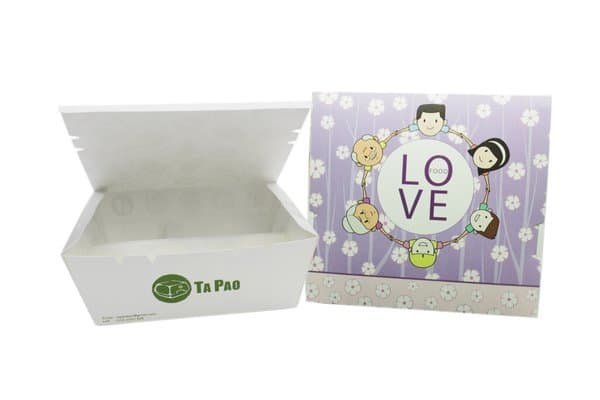Triple Compartment Lunch Box With Family Design 150x140x63 (200 boxes per carton)