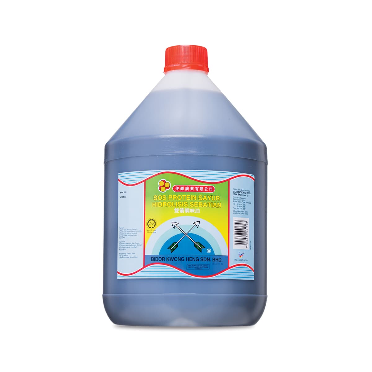 Dua Panah HVP 3.7kg/bottle (4 bottles per carton) 双箭调味油 3.7kg