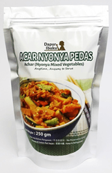 Achar Nyonya Mix Vegetables - 250g/pack (24 packs per carton)