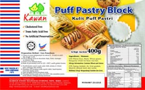 Kawan Puff Pastry Block 400g/pack (24 packs per carton)